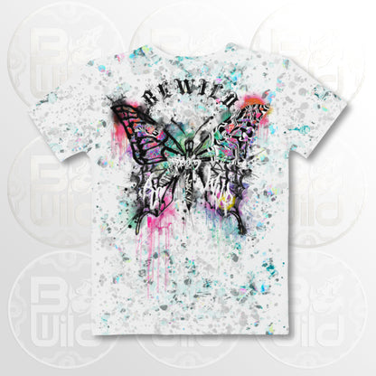 'Graffiti Butterfly' T-shirt - White